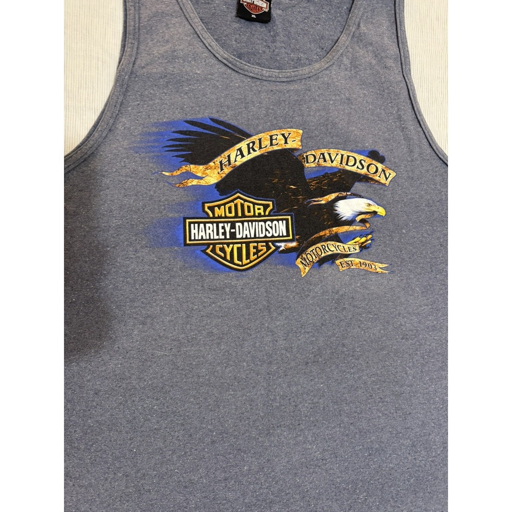 Vintage Harley Davidson Tank Top Pompano beach Florida Men's Size XL